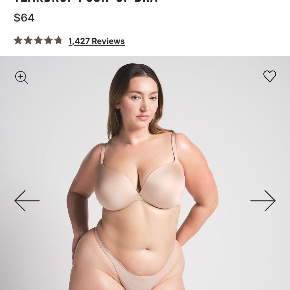 SKIMS Nude Seamless Bra and Panty Set